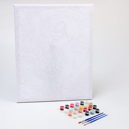 Картина по номерам на холсте с подрамником «Девушка с драконом», 40×50 см