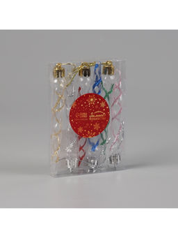 Ёлочные игрушки набор 6 шт. Сосулька Космин 11.51 см, прозрачный МИКС - Зимнее волшебство фото 6