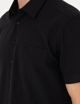 Siyah Basic Regular Fit K_sa Kollu Cepli G_mlek - Pierre cardin фото 7