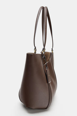 BOLSO MAXI SHOPPER / Marr?n - Zara фото 7