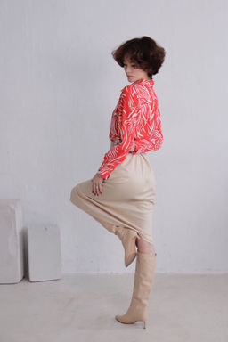 11529 Рубашка с супатной застёжкой красная - Martichelli фото 7