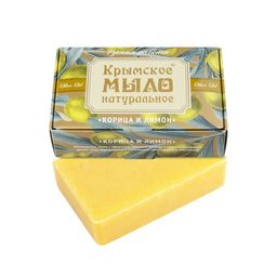 Крымское мыло натуральное КОРИЦА И ЛИМОН - Мануфактура дом природы фото 2