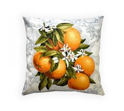 Апельсины на ветке - гобеленовая наволочка 45х45 см