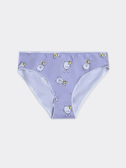 Цена за 2 штуки! Трусы для девочек слипы сиреневые с принтом в виде зайчиков