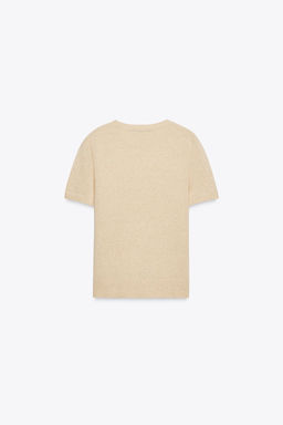 100% CASHMERE SHORT SLEEVE JUMPER - Zara фото 8