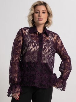 Блуза Изысканная (фиолетовая) Б15244-45М