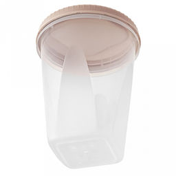 Контейнер для продуктов пластмассовый Тондо 0,9л, д11см, h15,5см, завинчивающаяся крышка, кремовый, подходит для СВЧ (Россия) - Домашняя мода фото 6