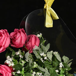 Переноска для цветов с лентой, 30х25х12 см, желтая - Simaland фото 2