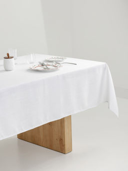 Скатерть, 160х160 см, полиэстер, бело-серебристая, Floe - Anna lafarg фото 7