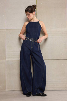 Mavi Ask?l? Az Esnek Baggy Fit Denim Tulum TWOSS26TU00001 - Trendyolmilla фото 4