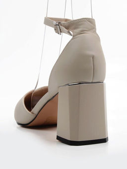 06-HDP1168-9 GRAY/BEIGE Туфли летние женские (натуральная кожа)