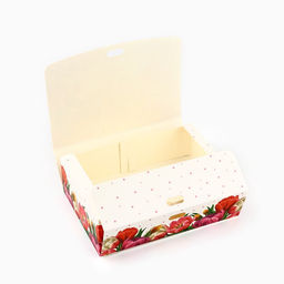 Цена за 3 шт. Складная коробка подарочная С 8 марта, 16.5?12?5 см