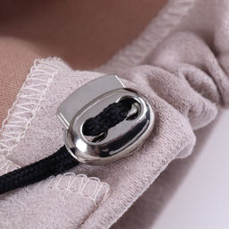 Цена за 2 шт. Фиксатор для шнура, двойной, d = 6 мм, 1,5 1,9 см, 10 шт, цвет серебряный - Арт узор фото 3