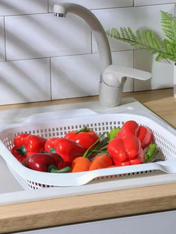 Мойка-сушилка в раковину (белый) 365x420x75мм 290106 "Виолет"