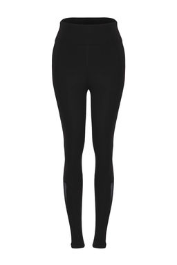 Siyah Tul Detayl? Tam Boy Orme Spor Tayt THMAW26TY00006 - Trendyolmilla фото 5