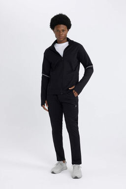 DeFactoFit Кардиган приталенного кроя на молнии из ткани для дайвинга и скуба  фото 3