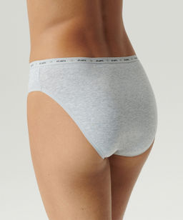 ATLANTIC 3CLP-010 Трусы спорт с высокой посадкой Sport High Leg - набор (3 шт.) белый + светло-серый меланж + светло-розовый  фото 3