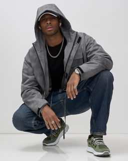 Куртка спортивная мужская весна осень серого цвета 25473Sr - Mtforce фото 9