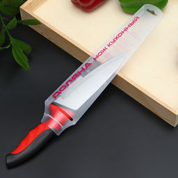 Нож-шеф Доляна Bull, лезвие 15 см, цвет красный  фото 3