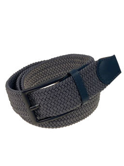 Мужской ремень резинка текстильный, цвет серый