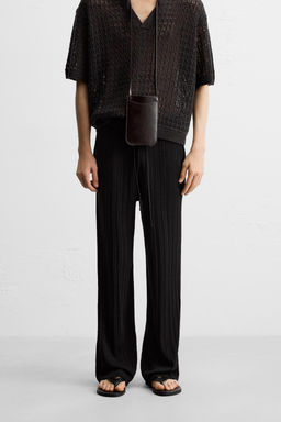 TEXTURED KNIT TROUSERS - Zara фото 2