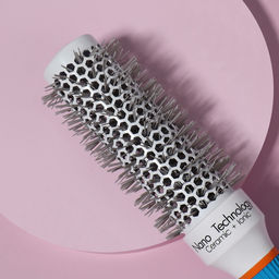 Брашинг керамический, продуваемый, прорезиненная ручка, d=32/50 мм, 27(±1) см