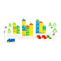 Конструктор Построй свой город (146 элементов) (в пакете) - Полесье фото 6