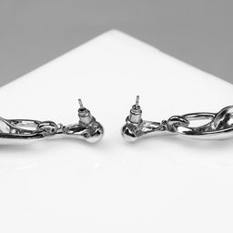 Серьги с жемчугом Бусина миниатюрность мах, цвет серебро - Qf фото 2