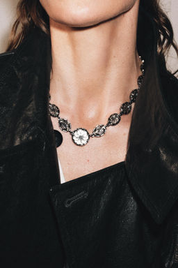 COLLAR MET?LICO PIEZAS JOYAS / Gris antracita - Zara фото 3