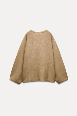 GOLD APPLIQUE KNIT SWEATER - Zara фото 5