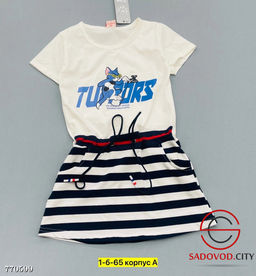 Платье для девочки в полоску