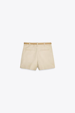 DARTED BERMUDA SHORTS WITH BELT - Zara фото 12
