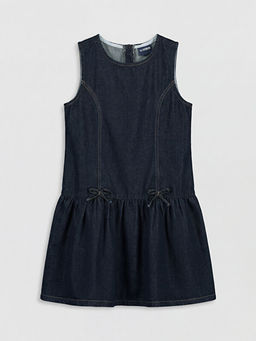 Fiyonk Detayl? K?z ?ocuk Jean Elbise