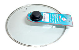 Крышка с ручкой стеклянная с металлическим ободком 28 см 4728 (4128) - Ат-холдинг фото 2