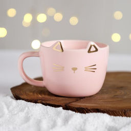 Чайная пара Мяу: кружка 200 мл, блюдце 18?11 см, ложка