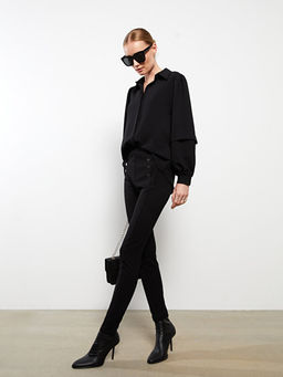 Kad?n Dar Fit D?z Pantolon