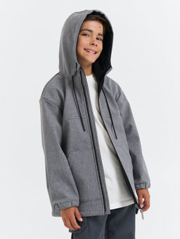 Куртка Softshell демисезонная "Серый меланж" 7+