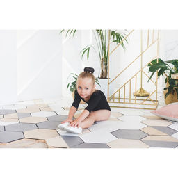 Купальник гимнастический Grace Dance, крылышко, с рукавом 3/4, р. 32, цвет чёрный  фото 7