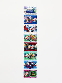 Цена за 20 шт. Термонаклейки на 7 яиц Птички, 7,3 х 34,2 см