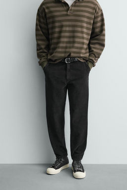 PANTAL?N CARROT FIT PANA / Negro - Zara фото 2