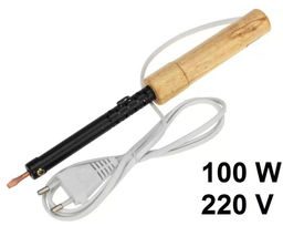 Паяльник 220в 100вт деревянная ручка