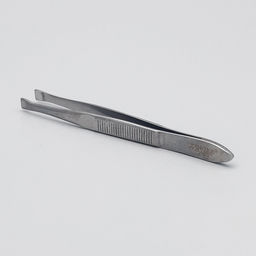 Zinger Пинцет для бровей скошенный маленький / Classic B 161-S, 76-78 мм, серебристый  фото 2