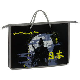 Папка на молнии с ручками А4 ArtSpace "Samurai" ширина 45мм (ПТ-15O40008) пластик