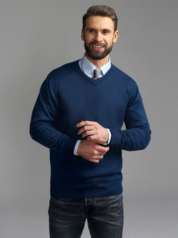 Джемпер мужской GREG G124-EV (яр.синий)  фото 5