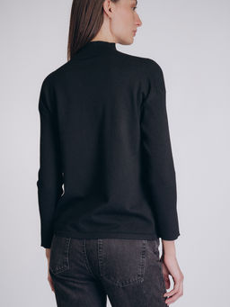 Женская кофта чёрного цвета (арт. 5222TCC) - Indefini фото 4
