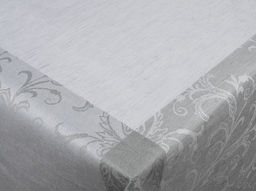 0с34 ЯК Скатерть 178*178 "Волшебница" цв. серый/черный