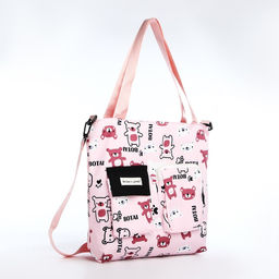 Шопер на молнии, цвет розовый - Simaland фото 2