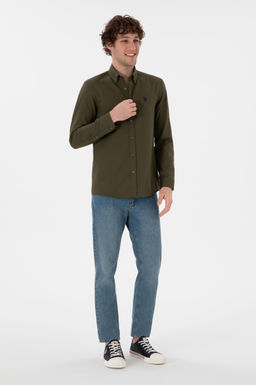 Erkek Koyu Haki Uzun Kollu Basic G_mlek Sepette S_rpriz _ndirim - U.s. polo assn фото 5