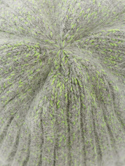 Шапка жен. анг+шерсть+нейл LB-N88049 grey/l.green - Labbra фото 7