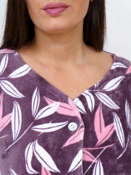 Халат женский, цвет коричневый